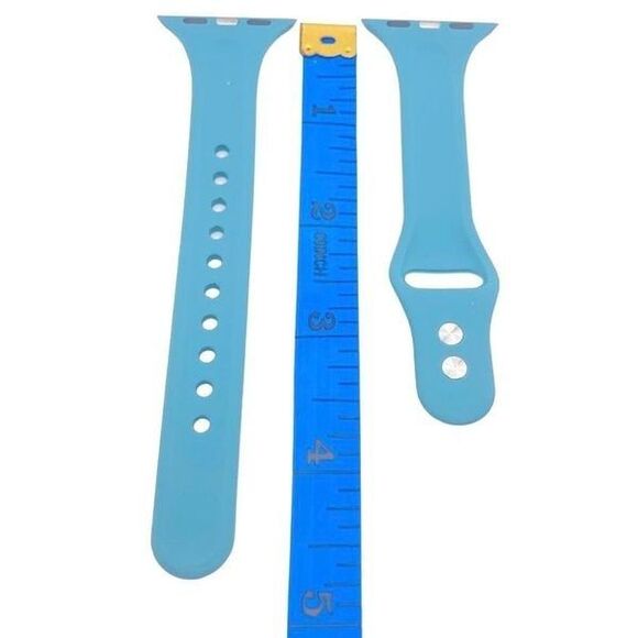 Blue/green silicone I watch replacement band 38/40mm - Picture 4 of 8